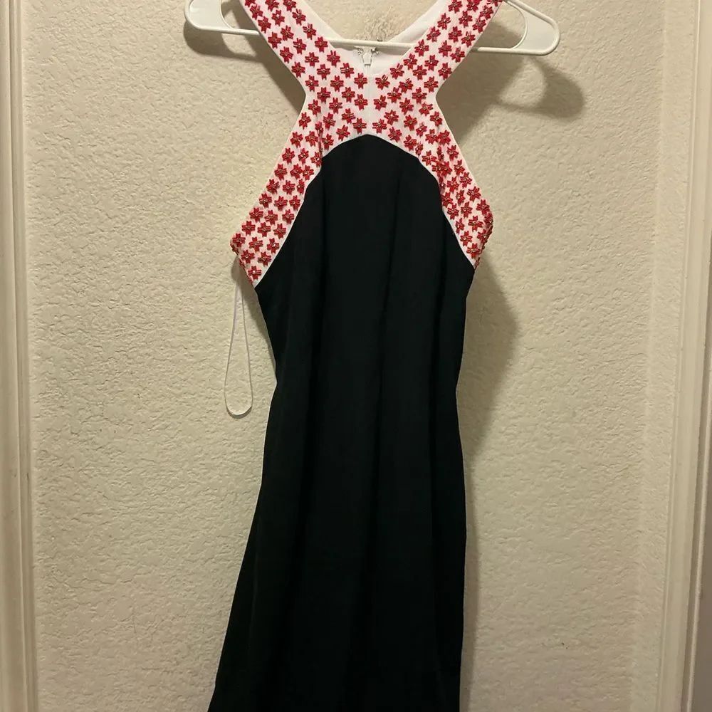 NWT Kimora Lee Simmons Fit and Flare dress beaded cross top size 6 $495